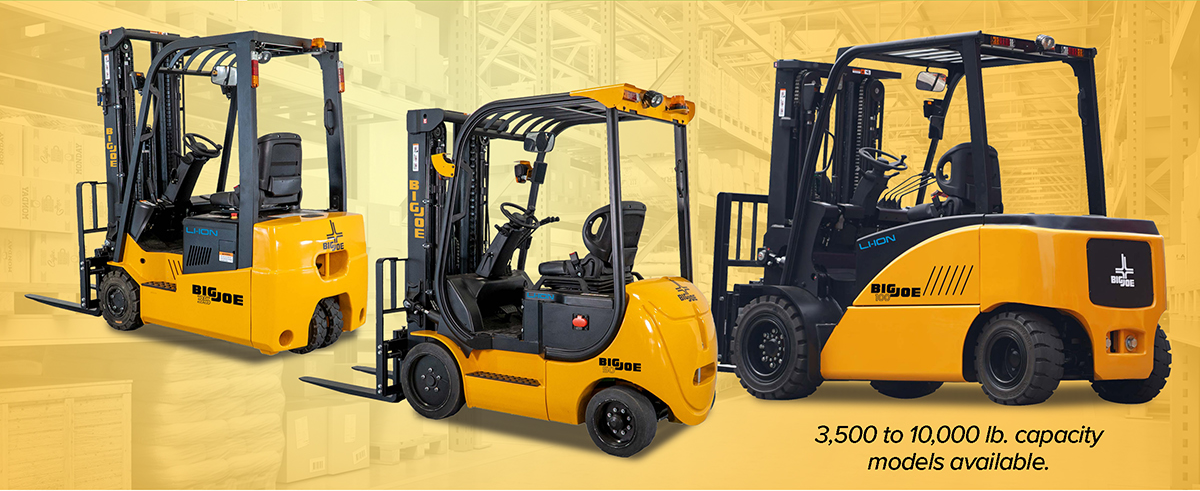 3 Big Joe Sprint, Spartan and Titan Forklifts